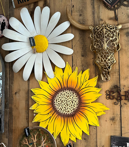 Sunflower Wall Art - Vibrant Metal Decor for Indoor/Outdoor | Sign of the times Stoke