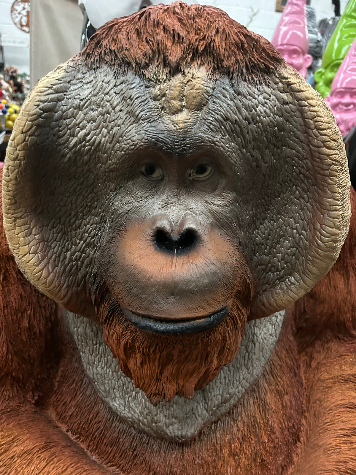 Large Orangutan Resin Figure – Outdoor Garden Sculpture | Sign of the times Stoke