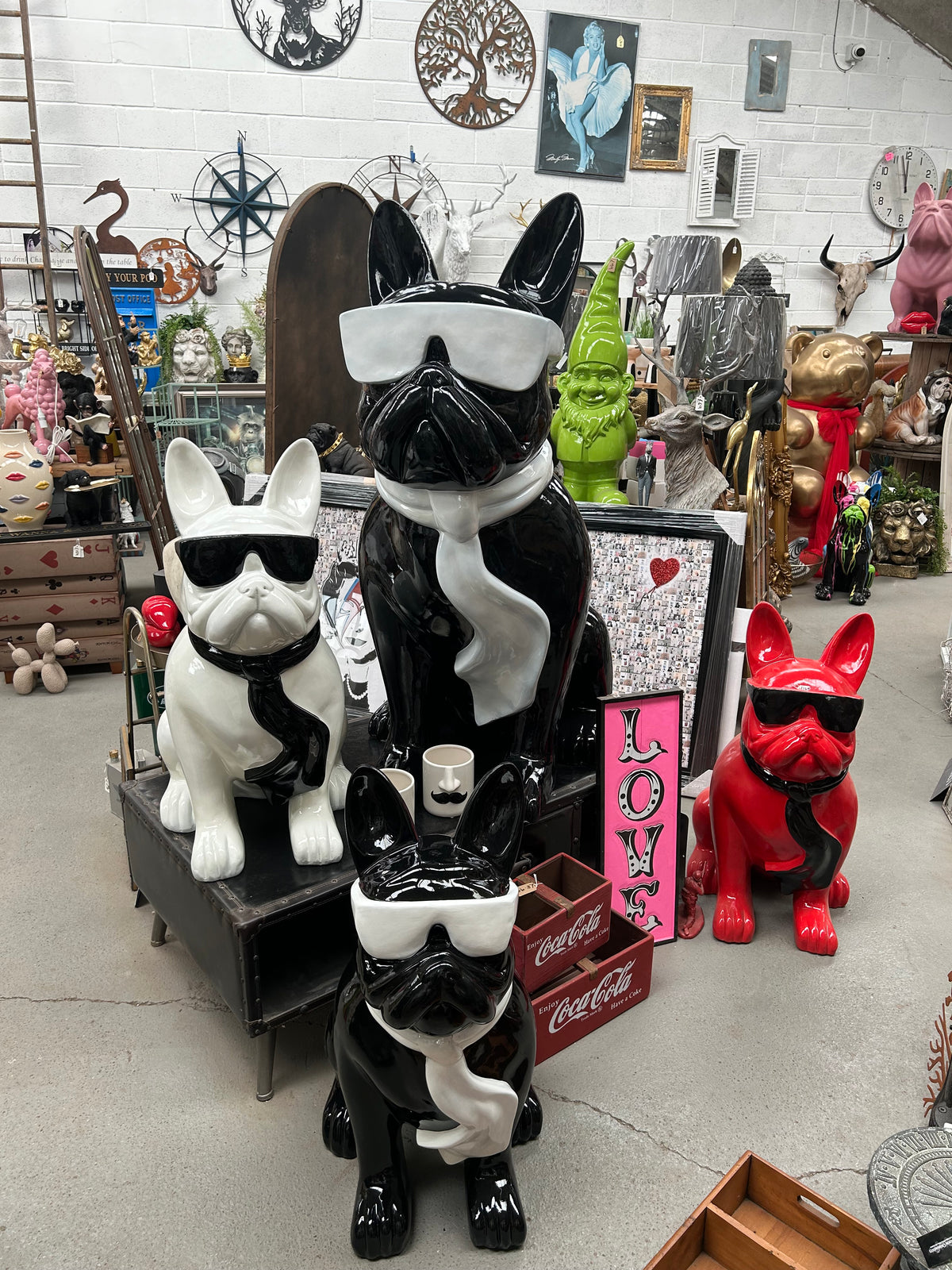 4FT Giant Frenchie Sculpture - Indoor or Outdoor | Sign of the times Stoke