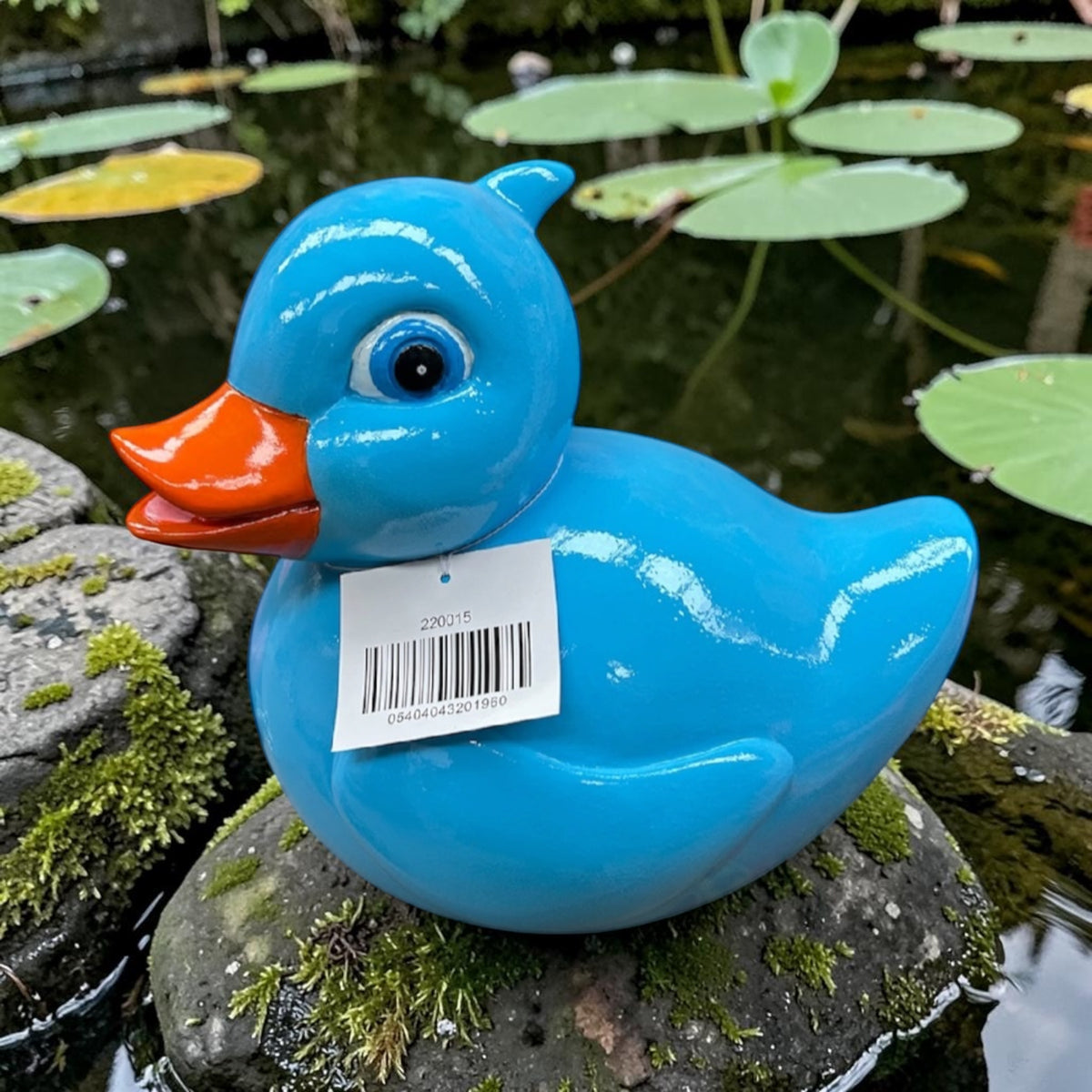 Blue Resin Duck Ornament – Bold Decorative Statement Piece | Sign of the times Stoke