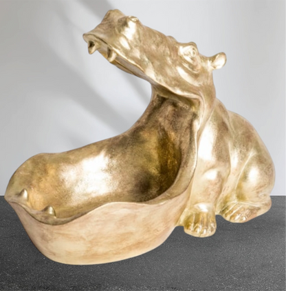 Gold Hungry Hippo Storage Bowl - Unique Decorative Organizer | Sign of the times Stoke