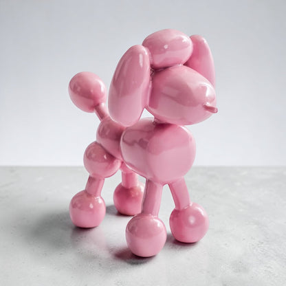 Decorative Pink Balloon Poodle – Playful Modern Dog Sculpture | Sign of the times Stoke