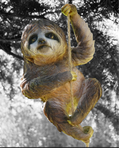 Climbing Sloth on Rope – Whimsical Hanging Animal Decor | Sign of the times Stoke
