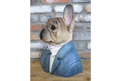 Large Frenchie Dog Bust – Stylish French Bulldog Sculpture | Sign of the times Stoke