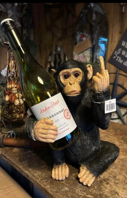 Up Yours Monkey Wine Holder - Cheeky Resin Wine Bottle Holder | Sign of the times Stoke
