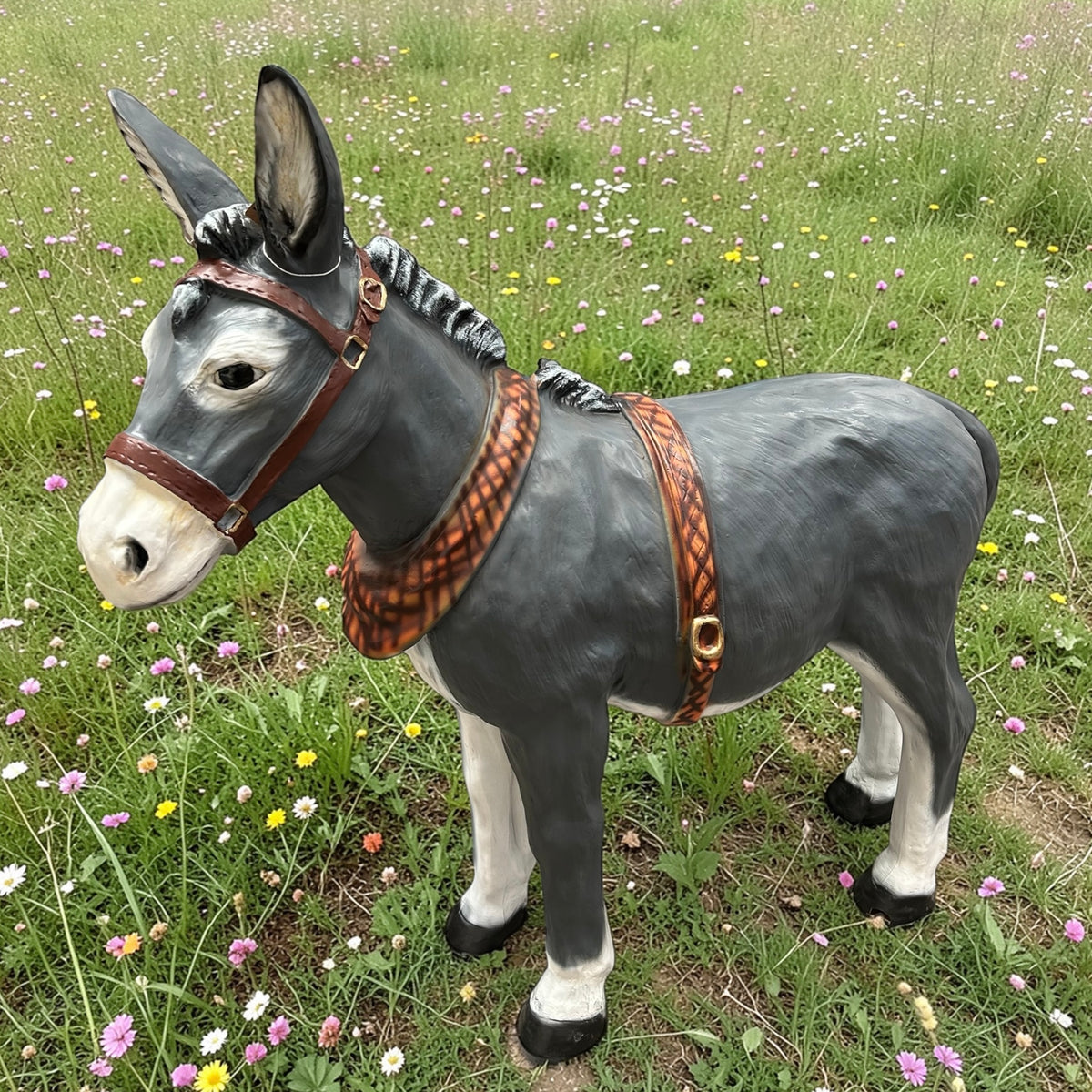 Large Donkey Sculpture – Resin Statement Animal Figure | Sign of the times Stoke