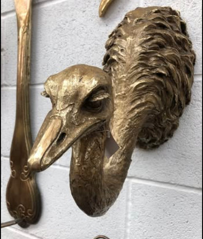 Ostrich Wall Decor – Quirky and Elegant Wall Sculpture | Sign of the times Stoke