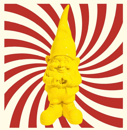 Medium Bright Yellow "Heart Hands" Gnome Figure – Whimsical and Loving Decor | Sign of the times Stoke