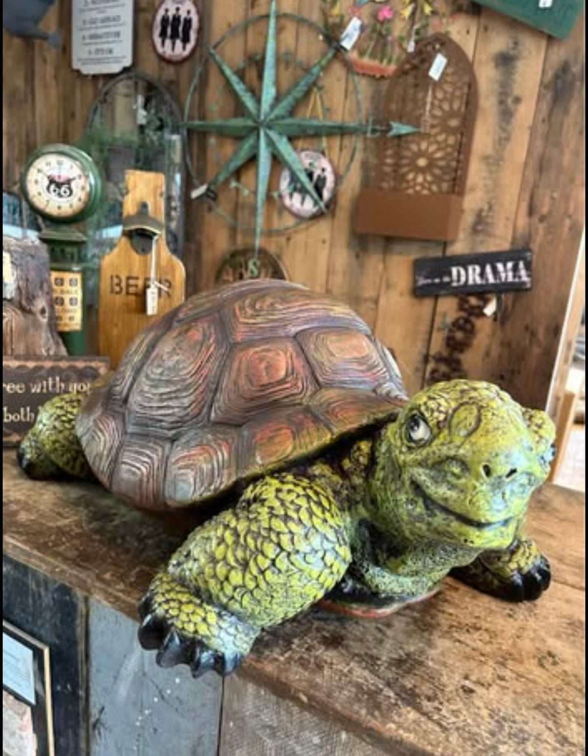 Large Resin Tortoise Sculpture – Realistic Outdoor/Indoor Decor | Sign of the times Stoke