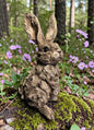 Rustic Rabbit Resin Sculpture – Wood-Look | Sign of the times Stoke