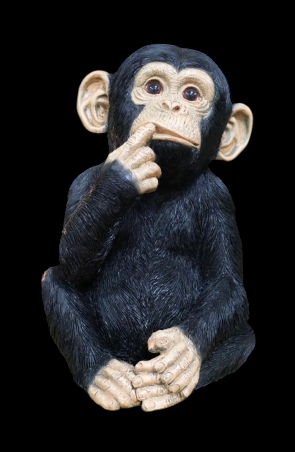 Finger In Mouth Monkey Statue | Playful & Quirky Decorative Figurine | Fun Home | Sign of the times Stoke