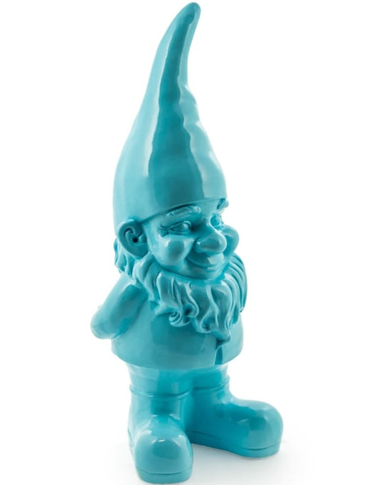 Giant Blue Standing Gnome Figure - Joyful Garden or Home Decor | Sign of the times Stoke
