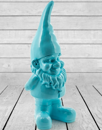 Giant Blue Standing Gnome Figure - Joyful Garden or Home Decor | Sign of the times Stoke