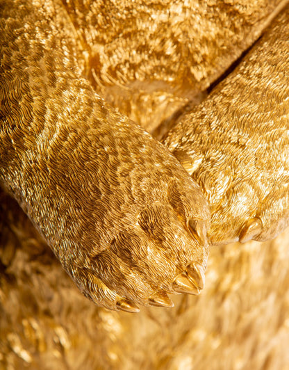 Antique Gold Standing Bear Floor Lamp – Unique Statement Lighting for Your Home | Sign of the times Stoke