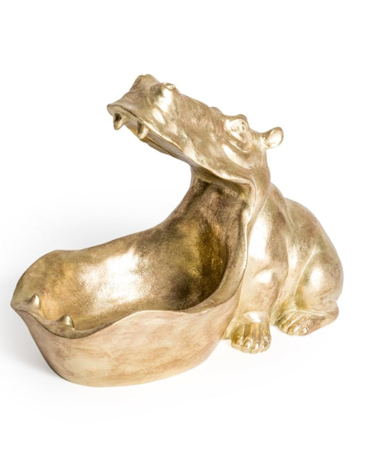 Gold Hungry Hippo Storage Bowl - Unique Decorative Organizer | Sign of the times Stoke