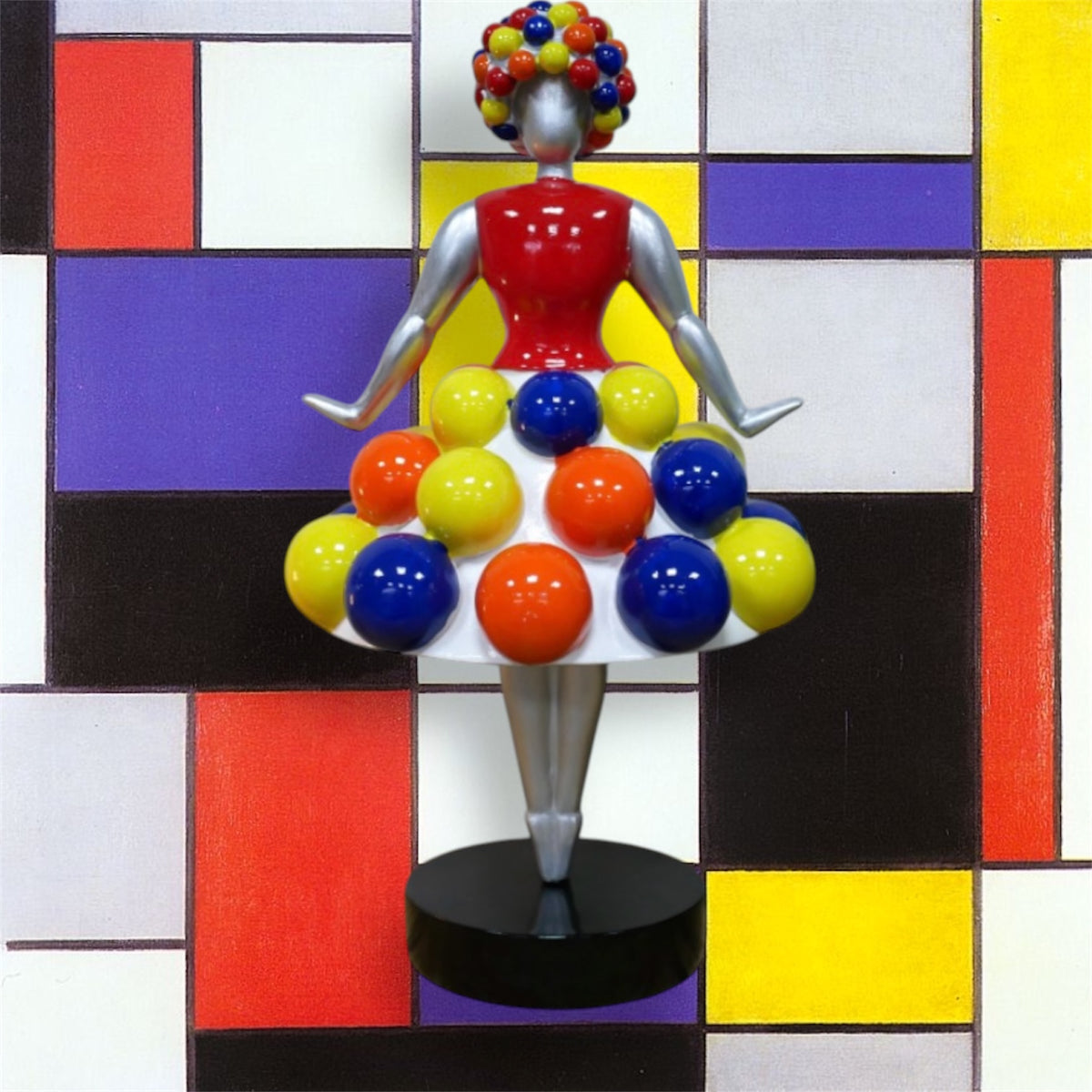 Ballerina Pom-Coloured Figurine - Elegant Dance-Inspired Décor for Home or Office | Sign of the times Stoke