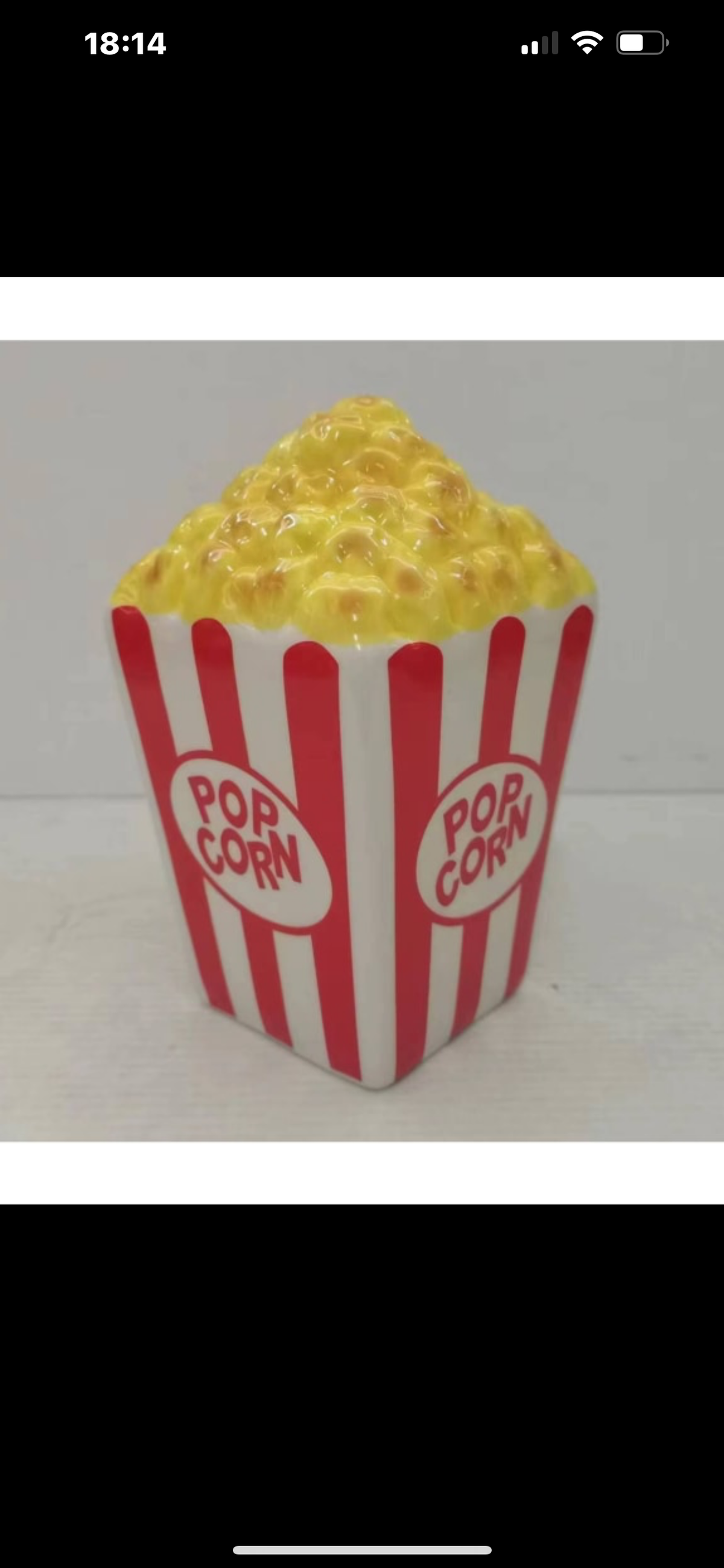 Ceramic Popcorn Money Bank – Fun & Unique Savings Jar | Sign of the times Stoke