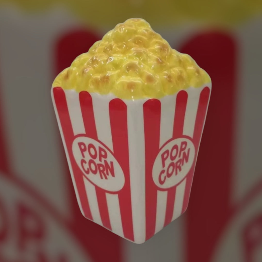 Ceramic Popcorn Money Bank – Fun & Unique Savings Jar | Sign of the times Stoke