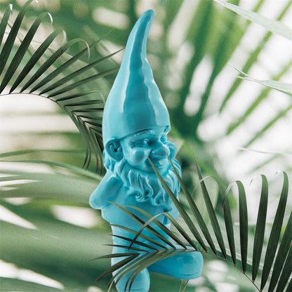 Giant Blue Standing Gnome Figure - Joyful Garden or Home Decor | Sign of the times Stoke