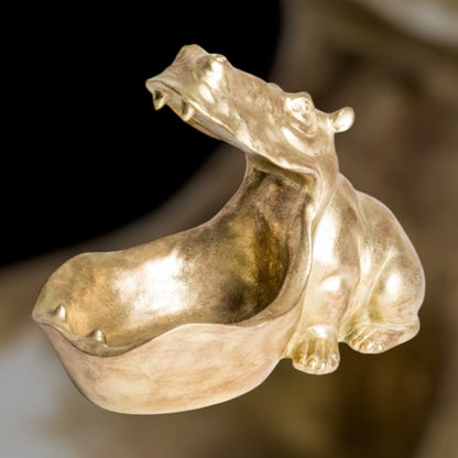 Gold Hungry Hippo Storage Bowl - Unique Decorative Organizer | Sign of the times Stoke