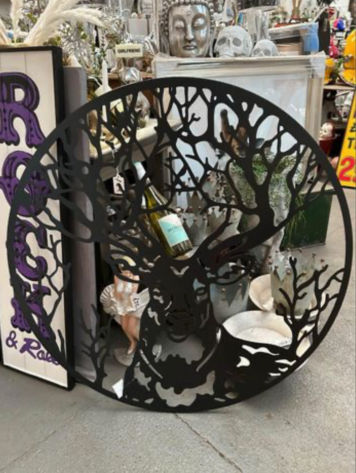 Stags Head Metal Wall Decoration - Elegant Black Wall Art for Outdoor Spaces | Sign of the times Stoke