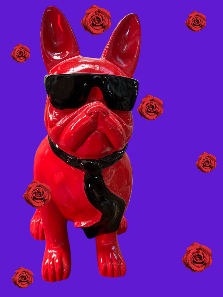 Frenchi Sculpture – Stunning Red Fiberglass Sculpture, Indoor/Outdoor Use | Sign of the times Stoke