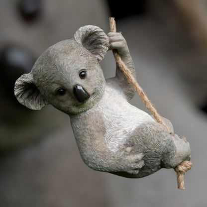 Hanging Koala Sculpture – Intricate Garden or Home Decor | Sign of the times Stoke
