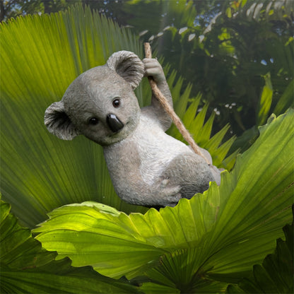 Hanging Koala Sculpture – Intricate Garden or Home Decor | Sign of the times Stoke