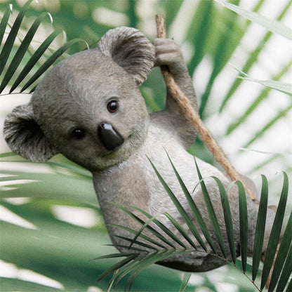 Hanging Koala Sculpture – Intricate Garden or Home Decor | Sign of the times Stoke