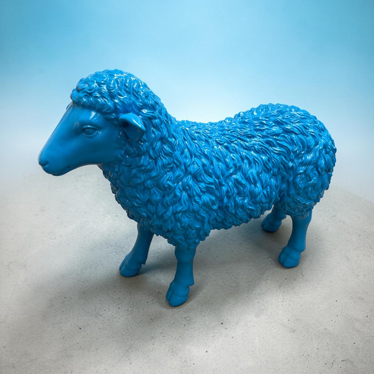 Blue Resin Lamb – Indoor & Outdoor Decorative Ornament | Sign of the times Stoke