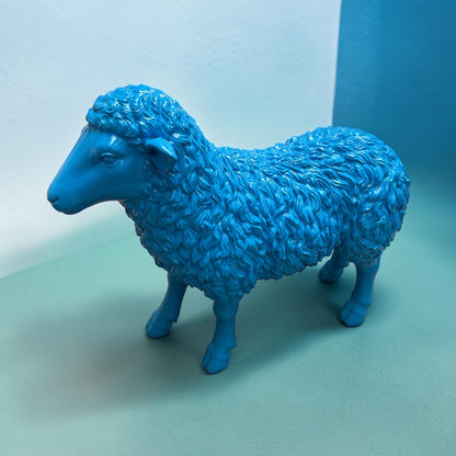 Blue Resin Lamb – Indoor & Outdoor Decorative Ornament | Sign of the times Stoke