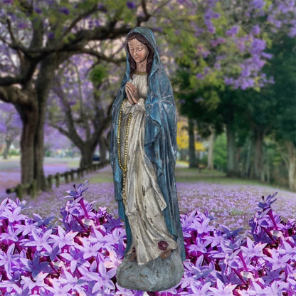 Praying Maria Figure | Elegant Religious Décor | Serene and Spiritual Accent | Sign of the times Stoke