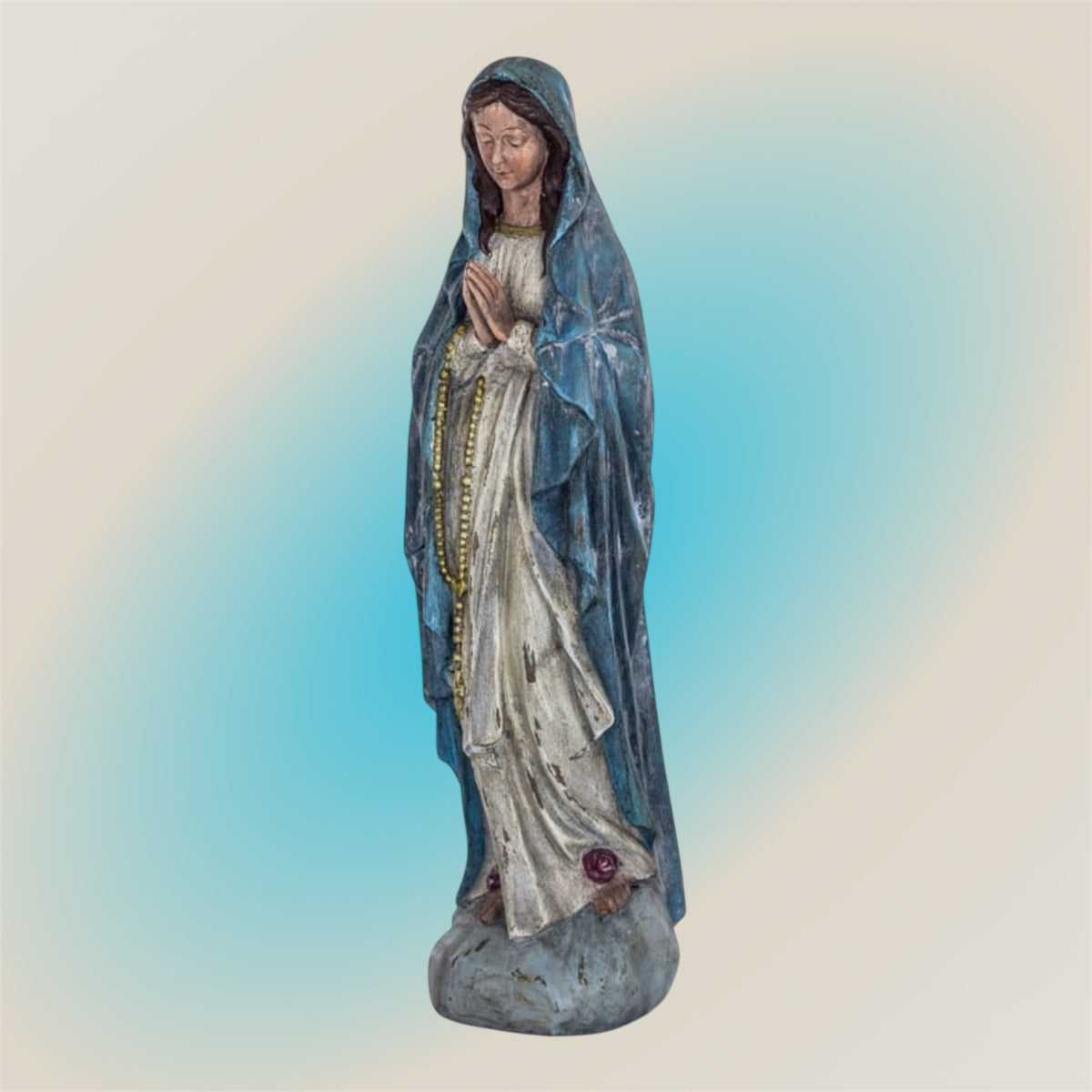 Praying Maria Figure | Elegant Religious Décor | Serene and Spiritual Accent | Sign of the times Stoke