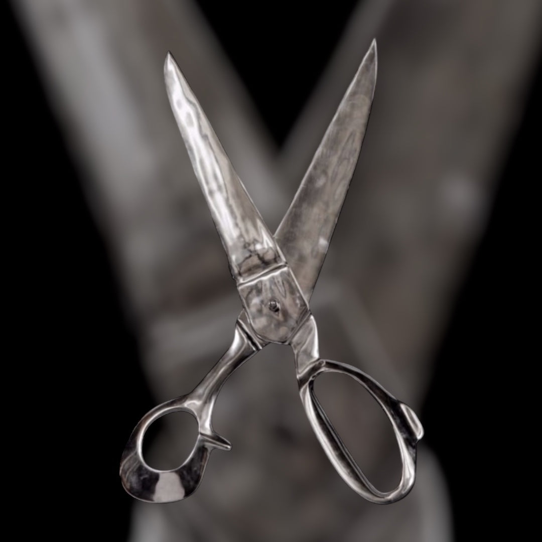 Large Polished Aluminium Scissors Wall Decor - Perfect for Barbers and Hair Salons | Sign of the times Stoke