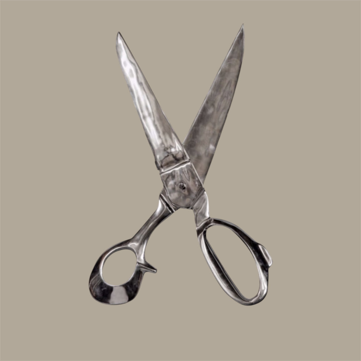 Large Polished Aluminium Scissors Wall Decor - Perfect for Barbers and Hair Salons | Sign of the times Stoke