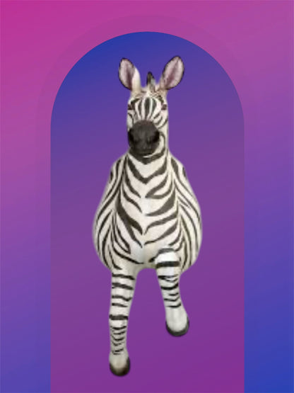 Running Zebra Wall Figure – Large Resin Zebra Sculpture | Sign of the times Stoke