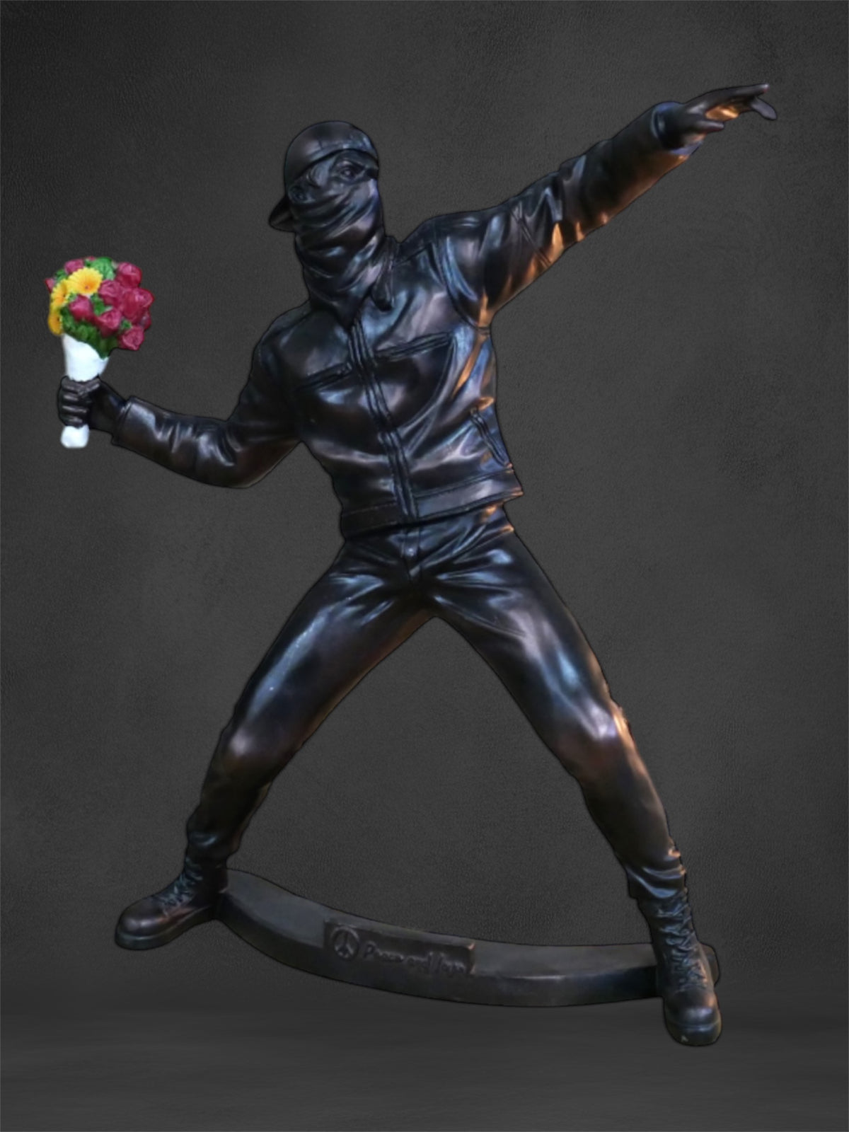 Banksy Inspired Mini Sculpture – Artistic Statement Piece | Sign of the times Stoke