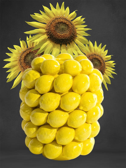 Stunning Ceramic Lemon Vase – Bright and Stylish Decor | Sign of the times Stoke