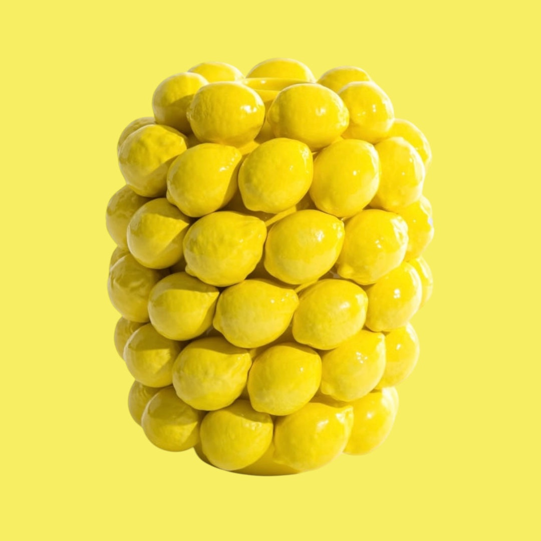 Stunning Ceramic Lemon Vase – Bright and Stylish Decor | Sign of the times Stoke