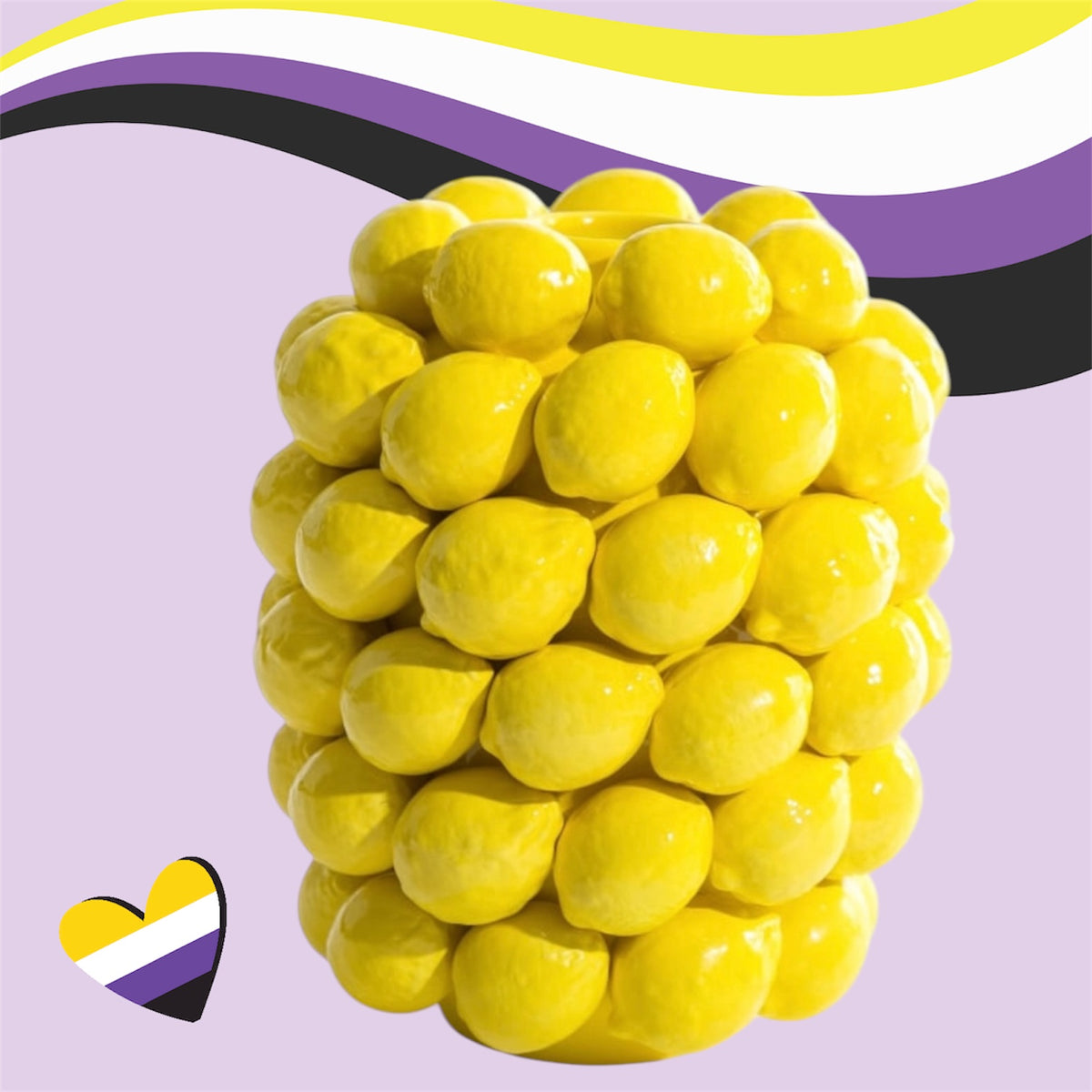 Stunning Ceramic Lemon Vase – Bright and Stylish Decor | Sign of the times Stoke