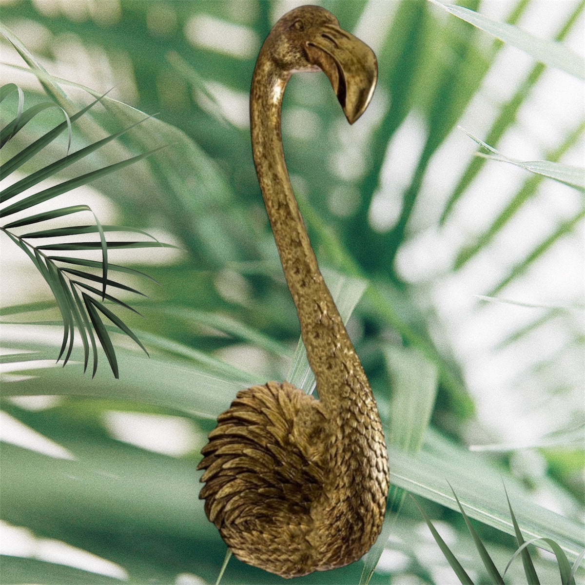 Gold Flamingo Wall Head – Elegant Animal Wall Decor | Sign of the times Stoke
