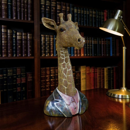 Detailed Resin Giraffe Bust – Elegant Free-Standing Sculpture | Sign of the times Stoke