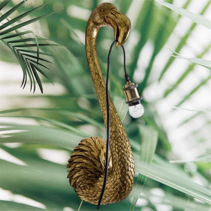 Gold Flamingo Head Wall Light – Elegant and Unique Lighting Fixture | Sign of the times Stoke