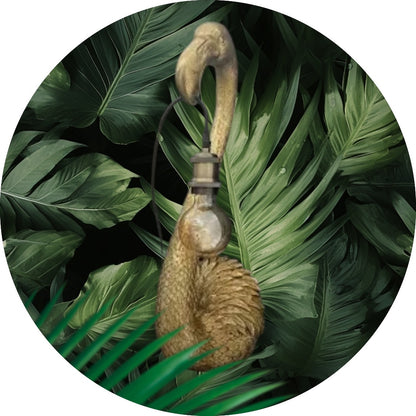 Gold Flamingo Head Wall Light – Elegant and Unique Lighting Fixture | Sign of the times Stoke