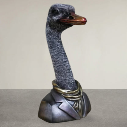 Ostrich Bust – Detailed Resin Sculpture of “Emu” | Sign of the times Stoke