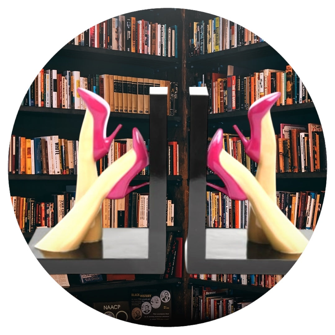 Pair of High Heeled Legs Bookends – Glamorous & Quirky Shelf Decor | Sign of the times Stoke