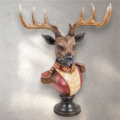 Gentry Stag Bust on round Base - Regal Resin Sculpture | Sign of the times Stoke
