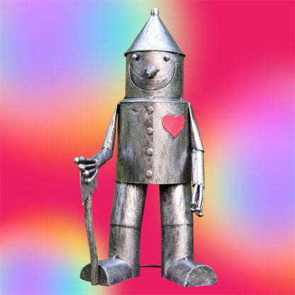 Small Tin Man Ornament - Charming Steel Metal Decoration | Sign of the times Stoke