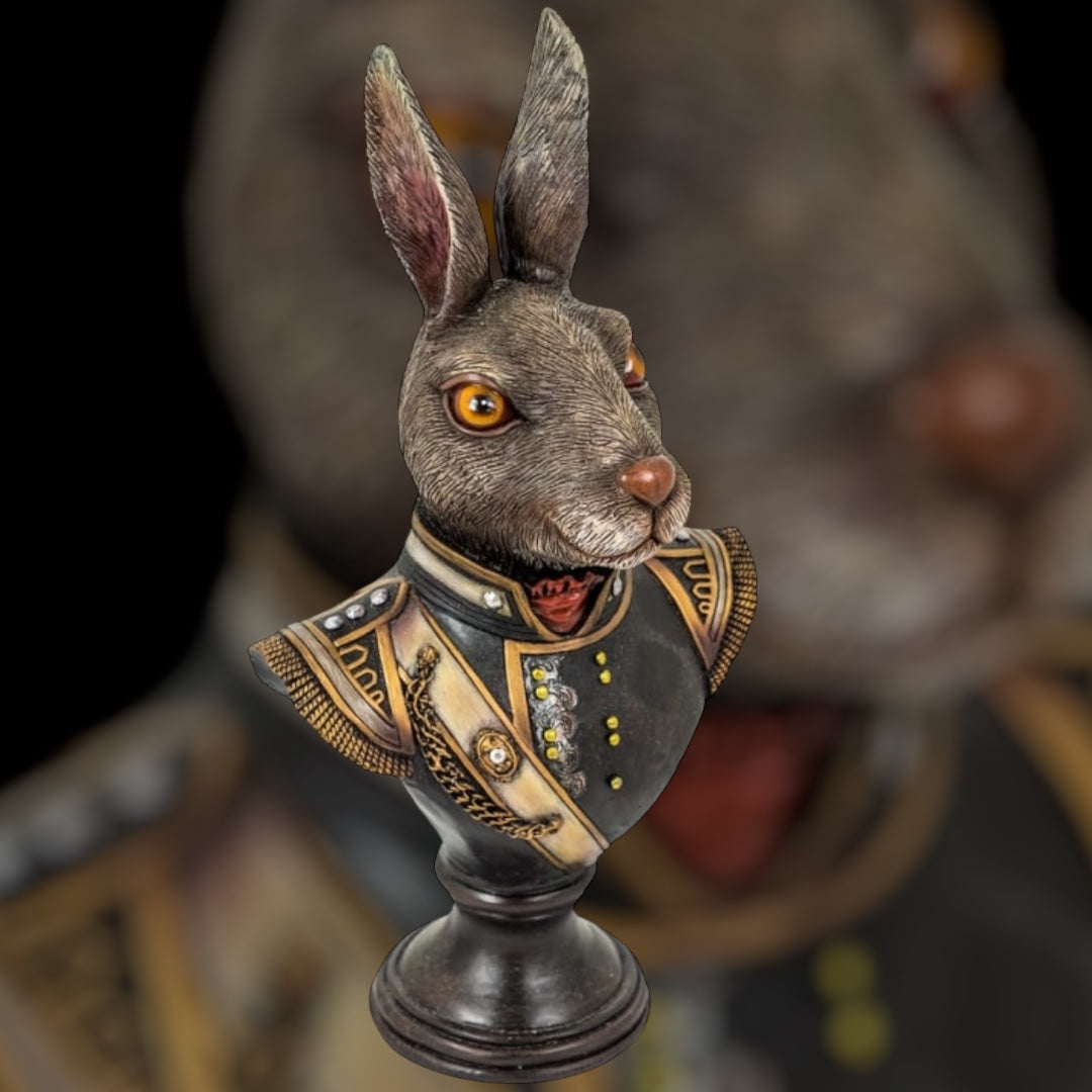 Gentry Rabbit Bust - Exquisite Napoleonic Uniform Decor | Sign of the times Stoke