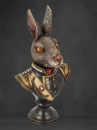 Gentry Rabbit Bust - Exquisite Napoleonic Uniform Decor | Sign of the times Stoke